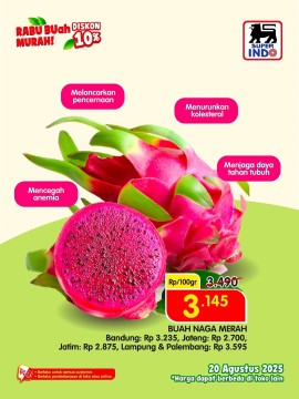 Promo buah Superindo Rabu, 20 Agustus 2025. (Instagram @infosuperindo)